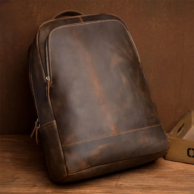 Men Large Capacity Backpack Genuine Leather Men's School Backpack Bags Mochila For Teenagers Vintage Travel Bag Shoulder Bag
Men Large Capacity Backpack Genuine Leather Men's School Backpack Bags Mochila For Teenagers Vintage Travel Bag Shoulder Bag
