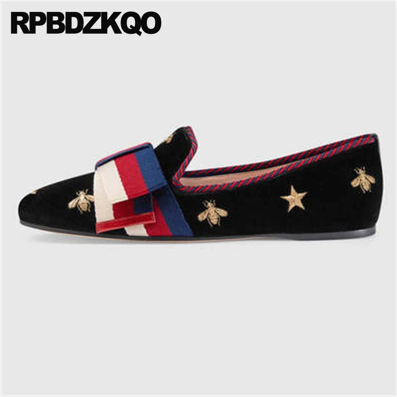 Crystal Star Chinese Embroidered Shoes Rhinestone Flats Italian Black Slippers Loafers Women Bee Mules Embroidery Diamond Velvet
Crystal Star Chinese Embroidered Shoes Rhinestone Flats Italian Black Slippers Loafers Women Bee Mules Embroidery Diamond Velvet