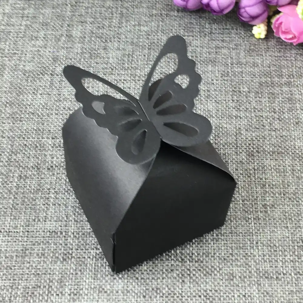 butterfly box wedding candy chocolate cookie printed packaging