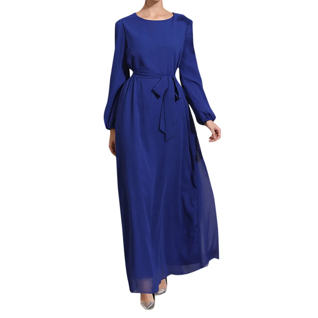 Women Islamic Muslim Abaya Maxi Dress Long Sleeve Muslim Maxi Dress Trumpet Sleeve Abaya Long Robe Gowns Tunic Belt Z416
Women Islamic Muslim Abaya Maxi Dress Long Sleeve Muslim Maxi Dress Trumpet Sleeve Abaya Long Robe Gowns Tunic Belt Z416