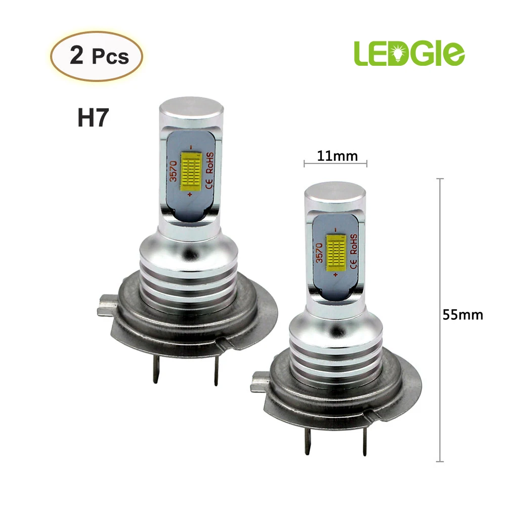 LEDGLE 2Pcs 80W H7 Led Light 9-32V CSP3570 LED Fog Canbus Driving Lights IP65 3000K 6500K Bright Lamp For H7 Beam Bulb Fog Lamp
LEDGLE 2Pcs 80W H7 Led Light 9-32V CSP3570 LED Fog Canbus Driving Lights IP65 3000K 6500K Bright Lamp For H7 Beam Bulb Fog Lamp