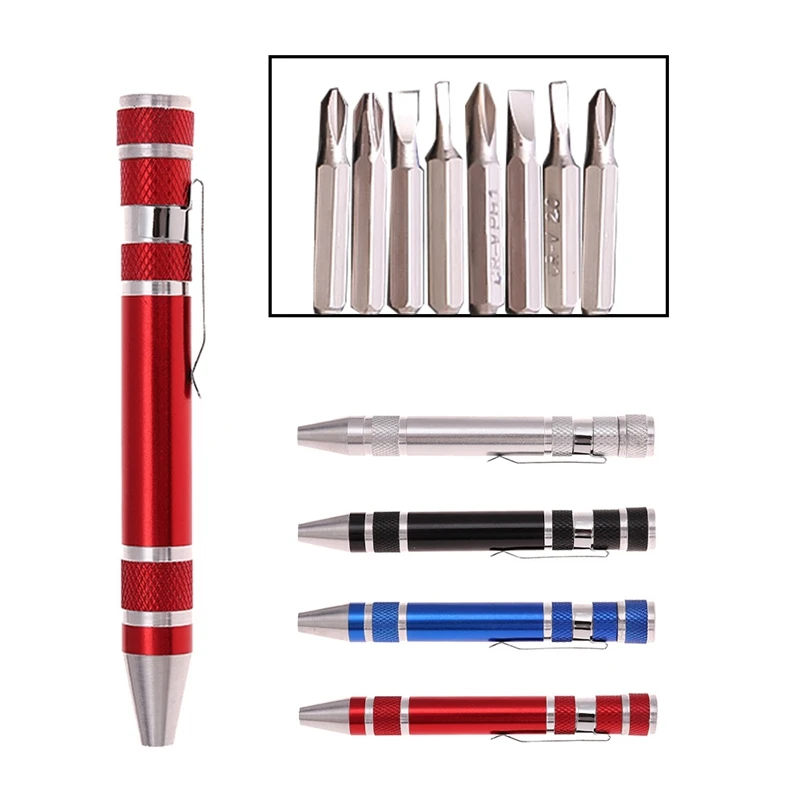 Multifunction 8 In 1 Mini Aluminum Precision Pen Screw Driver Screwdriver Set Repair Tools Kit for Cell Phone Hand tool Set
Multifunction 8 In 1 Mini Aluminum Precision Pen Screw Driver Screwdriver Set Repair Tools Kit for Cell Phone Hand tool Set