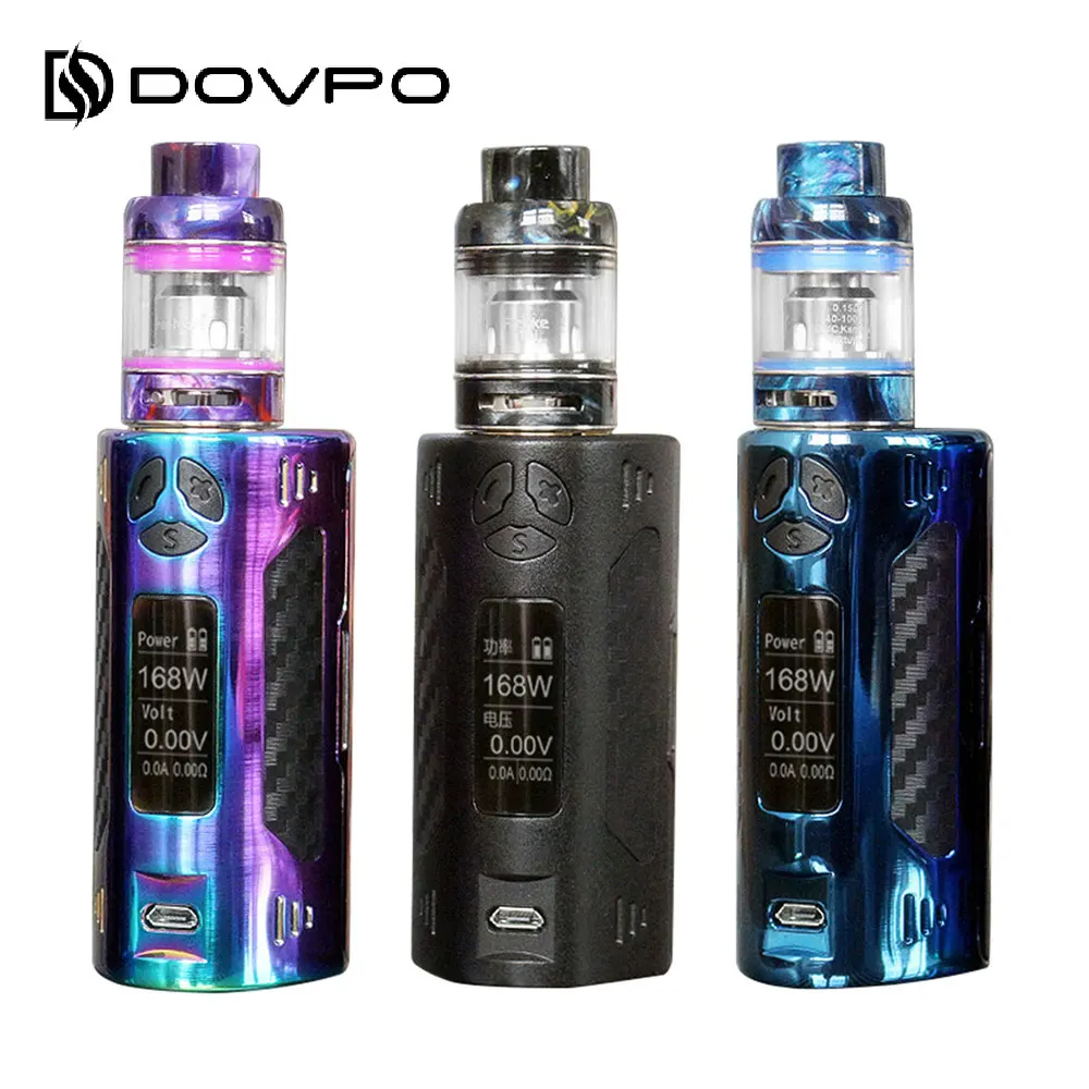 Original DOVPO TRIGGER 168 TC Kit with 3ml Capacity Tank & 168W Max Output & 0.96-inch OLED Display E-cig Vape Kit No Battery
Original DOVPO TRIGGER 168 TC Kit with 3ml Capacity Tank & 168W Max Output & 0.96-inch OLED Display E-cig Vape Kit No Battery