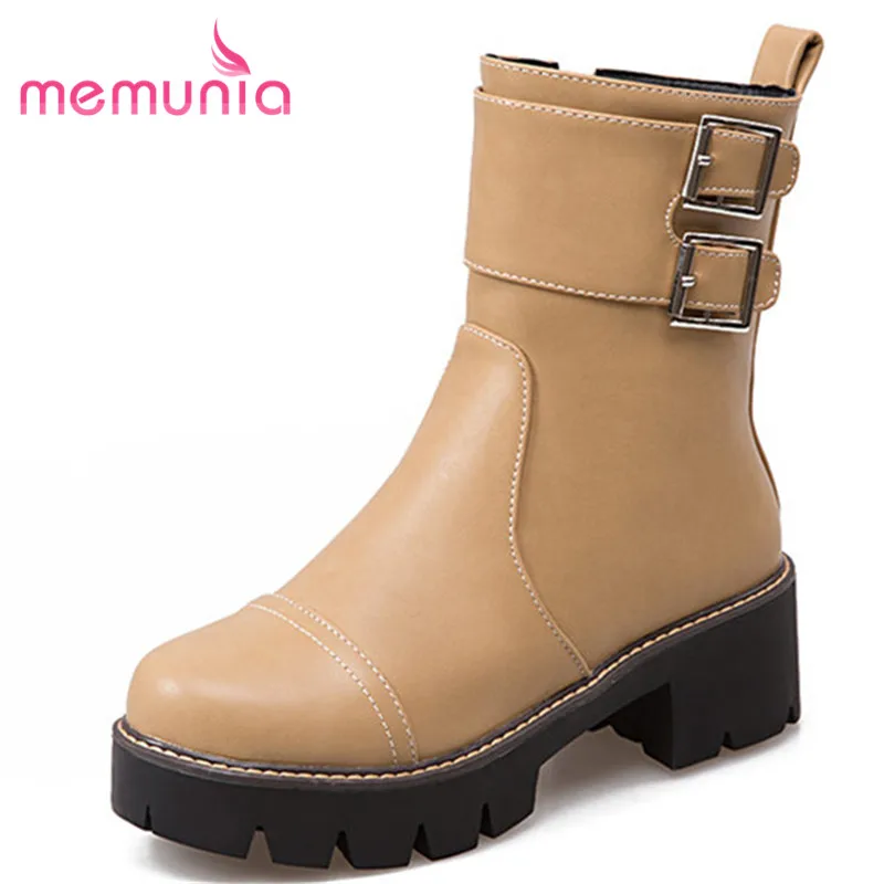 MEMUNIA 2020 new ankle boots platform boots autumn winter fashion buckle boots women boots big size 34-43
MEMUNIA 2020 new ankle boots platform boots autumn winter fashion buckle boots women boots big size 34-43