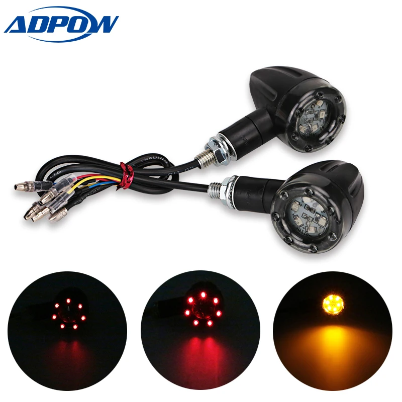 2PCS/1Pair Motorcycle Turn Signal Indicators Stop Light Black Rear Turn Lights For Harley Chopper Motorbike Scooter
2PCS/1Pair Motorcycle Turn Signal Indicators Stop Light Black Rear Turn Lights For Harley Chopper Motorbike Scooter