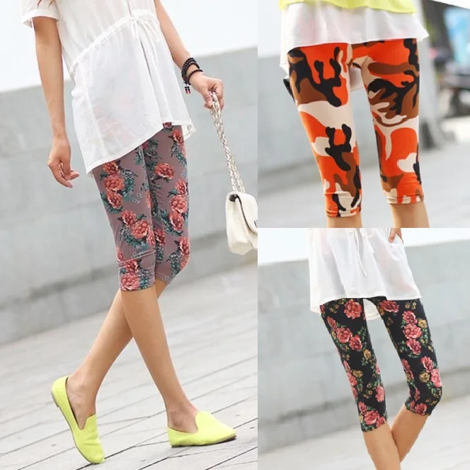 Hot Sale Women's Free Size S-M Summer Slim Waist Multi Print Color Stretch Leggings Capris Fashion Pencil Tight Pants Crops H146
Hot Sale Women's Free Size S-M Summer Slim Waist Multi Print Color Stretch Leggings Capris Fashion Pencil Tight Pants Crops H146