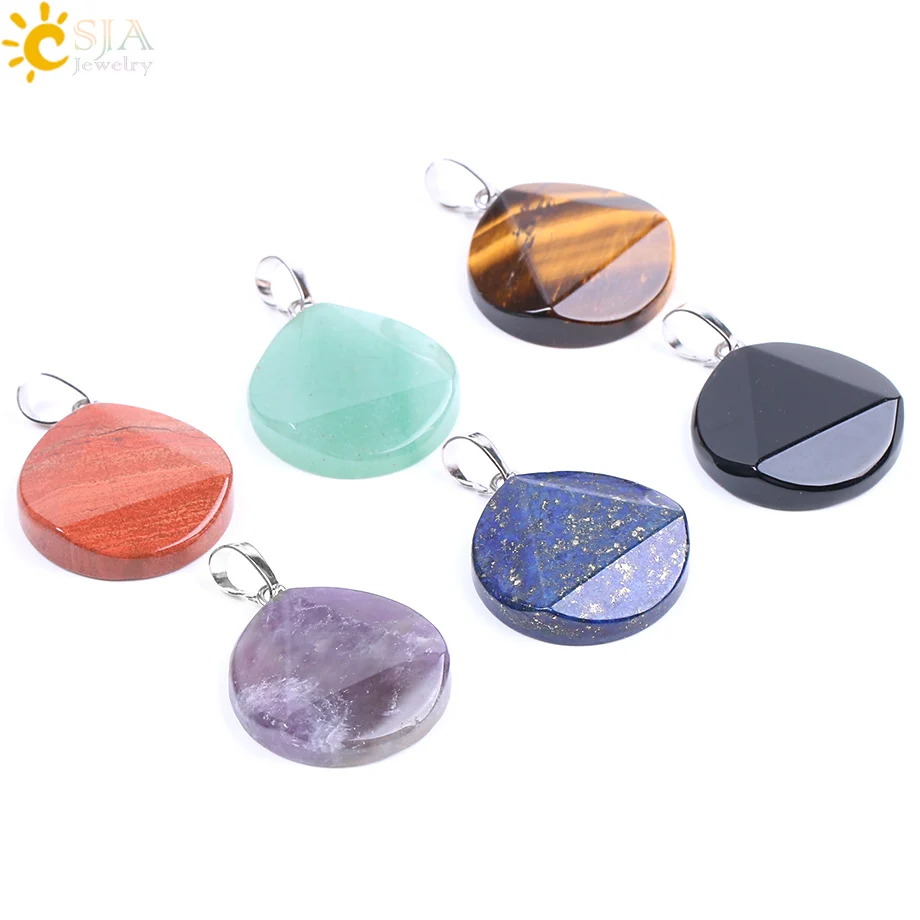 CSJA New Fashion Natural Stone Pendant Hexagonal Big Satellite Necklace Multi-faceted Quartz Crystal Bead Men Women Jewelry F186
CSJA New Fashion Natural Stone Pendant Hexagonal Big Satellite Necklace Multi-faceted Quartz Crystal Bead Men Women Jewelry F186
