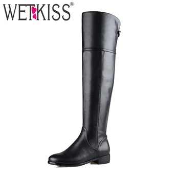 WETKISS 2018 High Quality Genuine Leather PU Over the Knee Boots for Women Knight Boots Zipper Chunky Heels Winter Boots Female
WETKISS 2018 High Quality Genuine Leather PU Over the Knee Boots for Women Knight Boots Zipper Chunky Heels Winter Boots Female