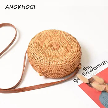 Original Color Women Beach Rattan Shoulder Bags Straw Handmade Woven Crossbody Bag Round Circle Ladies Hasp Handbags B127
Original Color Women Beach Rattan Shoulder Bags Straw Handmade Woven Crossbody Bag Round Circle Ladies Hasp Handbags B127