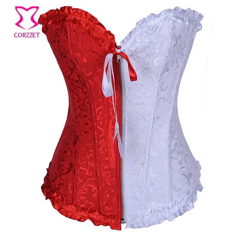 Mixed Colors Red/White Corset Tight Lacing Gothic Corsetto Sexy Corsets and Bustiers Burlesque Corpetes E Espartilhos Para Festa
Mixed Colors Red/White Corset Tight Lacing Gothic Corsetto Sexy Corsets and Bustiers Burlesque Corpetes E Espartilhos Para Festa