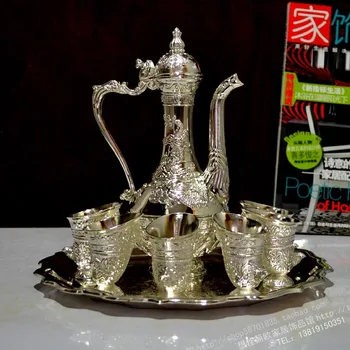 Special offer 8 pieces of silver wine set European antique wine dragon pot chicken cup housewarming gift
Special offer 8 pieces of silver wine set European antique wine dragon pot chicken cup housewarming gift