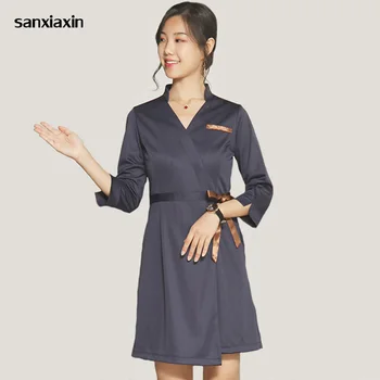 sleeve Slim fit models frosted clothes or nurse clothing Professional Nurse's robe uniforms ladies Short sleeve/Seven quarter
sleeve Slim fit models frosted clothes or nurse clothing Professional Nurse's robe uniforms ladies Short sleeve/Seven quarter