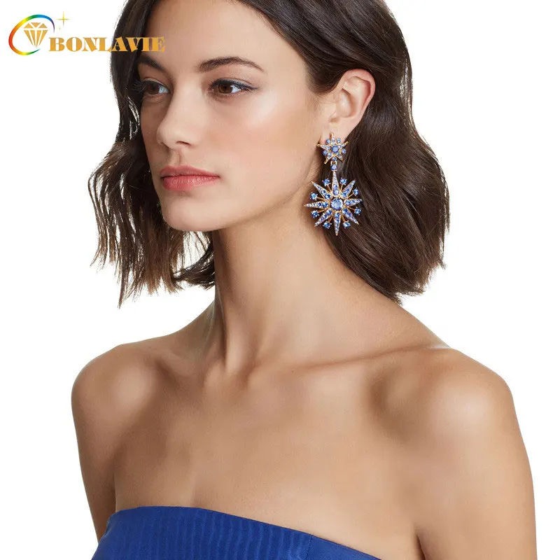 New Trendy Ladies Crystal Snow Flake Bijoux Statement Dangle Earrings For Women Earring Fashion Jewelry
New Trendy Ladies Crystal Snow Flake Bijoux Statement Dangle Earrings For Women Earring Fashion Jewelry