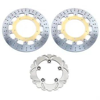 BIKINGBOY Round Wavy Black Gold Front Rear Brake Discs Disks Rotors For Yamaha YZF R6 600CC 2005-2016 YZF R1 1000CC 2007-2014
BIKINGBOY Round Wavy Black Gold Front Rear Brake Discs Disks Rotors For Yamaha YZF R6 600CC 2005-2016 YZF R1 1000CC 2007-2014