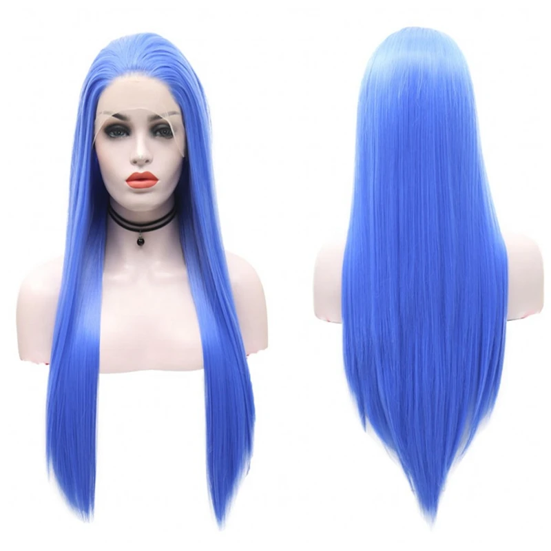 JOY&BEAUTY Heat Resistant Fiber Hair Synthetic Wig Mermaid Blue Color Silk Straight Synthetic Lace Front Wigs for Women Wigs
JOY&BEAUTY Heat Resistant Fiber Hair Synthetic Wig Mermaid Blue Color Silk Straight Synthetic Lace Front Wigs for Women Wigs