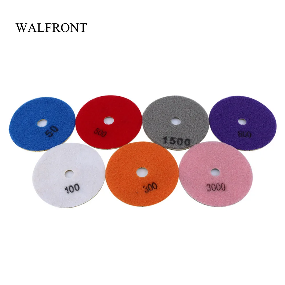 WALFRONT 7pcs/Lot Grinding Discs 4" Wet Diamond Polishing Pad for glass Granite Marble Stone Grinding Wheel Flexible Sandpaper
WALFRONT 7pcs/Lot Grinding Discs 4" Wet Diamond Polishing Pad for glass Granite Marble Stone Grinding Wheel Flexible Sandpaper