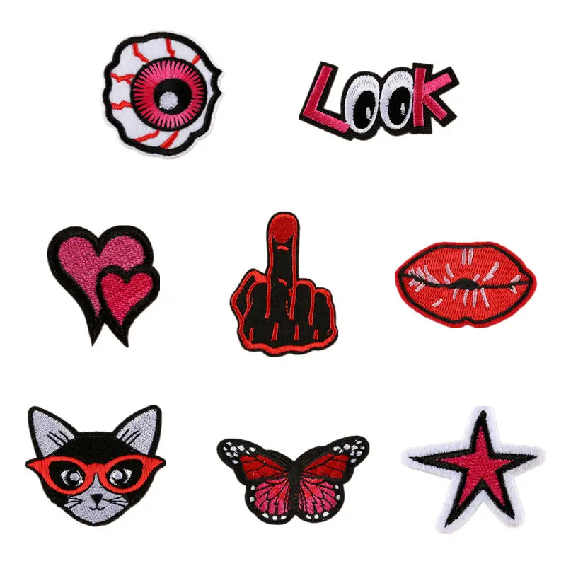 8PCS Mixed Embroidered Patches Cat Butterfly Mouth Sew Iron On Badge For Bag Jeans Hat Appliques DIY Handwork Sticker Decoration
8PCS Mixed Embroidered Patches Cat Butterfly Mouth Sew Iron On Badge For Bag Jeans Hat Appliques DIY Handwork Sticker Decoration