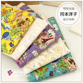Japan imports round patchwork cloth cotton printing Okamoto Yoko fabric around the world travel a quarter yards
Japan imports round patchwork cloth cotton printing Okamoto Yoko fabric around the world travel a quarter yards