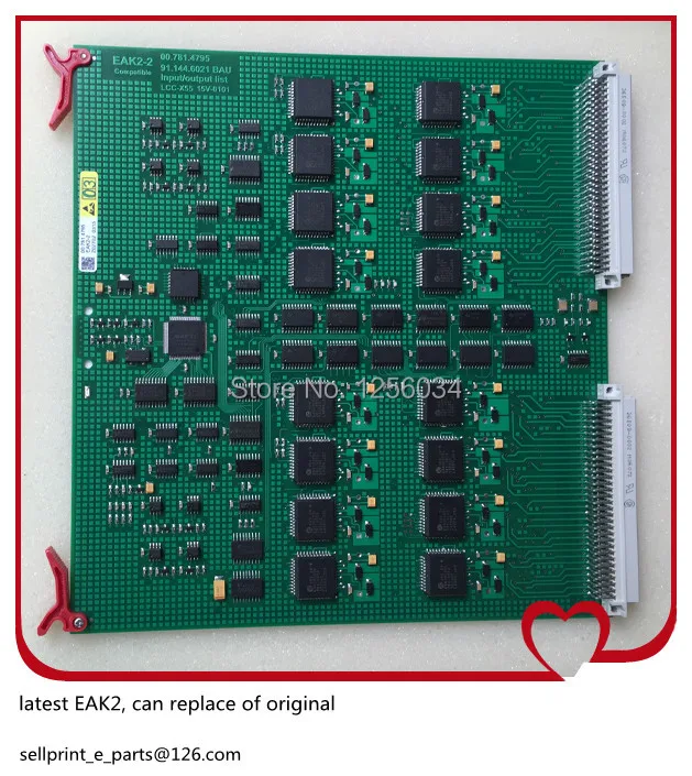 Discount deadline 1 piece printing card EAK-2 00.781.4795, 91.144.6021, 00.781.8903 heidelberg printing board EAK2
Discount deadline 1 piece printing card EAK-2 00.781.4795, 91.144.6021, 00.781.8903 heidelberg printing board EAK2