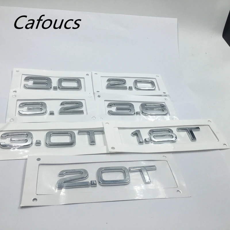 Chrome ABS Rear Trunk Emblem Number Letters Badge Logo Sticker For Audi 1.6 2.0 3.0 3.2 3.6 1.8T 2.0T 3.0T emblems
Chrome ABS Rear Trunk Emblem Number Letters Badge Logo Sticker For Audi 1.6 2.0 3.0 3.2 3.6 1.8T 2.0T 3.0T emblems