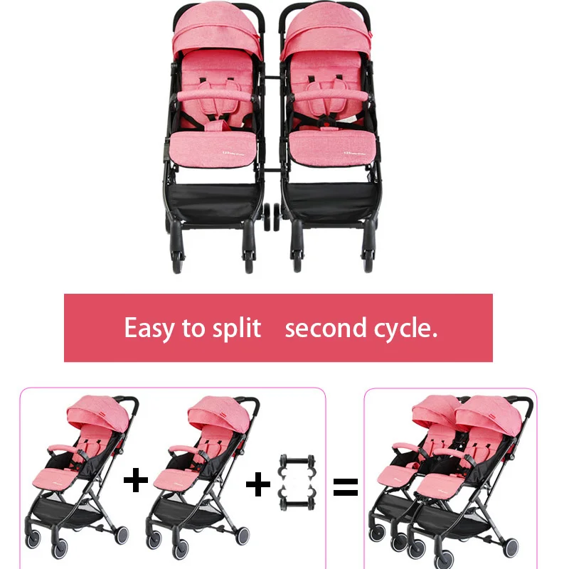 RU free ship! 4.9KG twin baby stroller can be split stroller lightweight folding Baby carriage can be on plane baby pram
RU free ship! 4.9KG twin baby stroller can be split stroller lightweight folding Baby carriage can be on plane baby pram