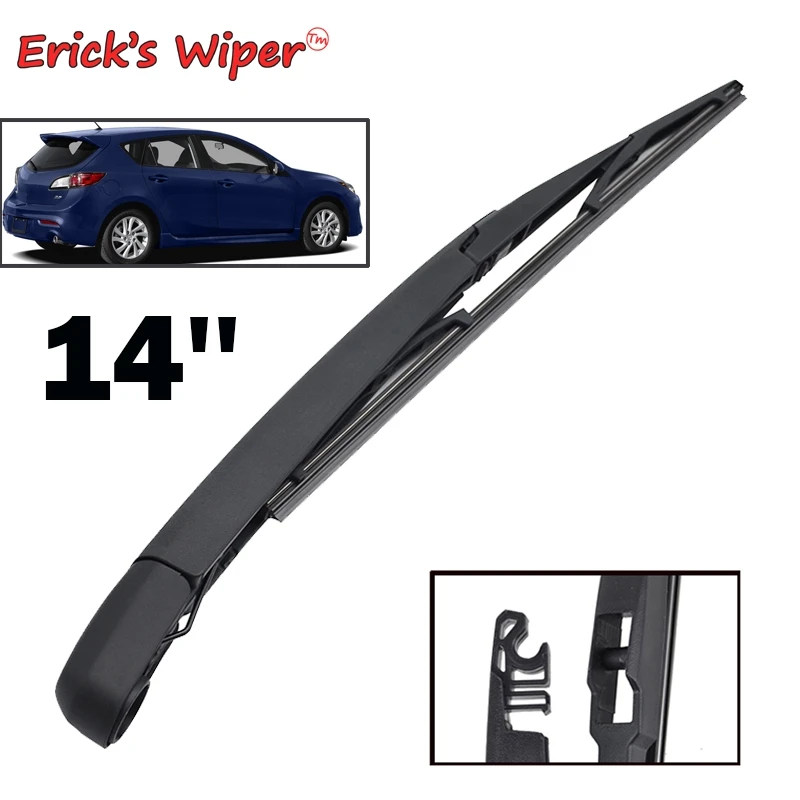 Erick's Wiper 14" Rear Wiper Blade & Arm Set Kit For Mazda 3 2009-2013 BL Windshield Windscreen Rear Window 
Erick's Wiper 14" Rear Wiper Blade & Arm Set Kit For Mazda 3 2009-2013 BL Windshield Windscreen Rear Window