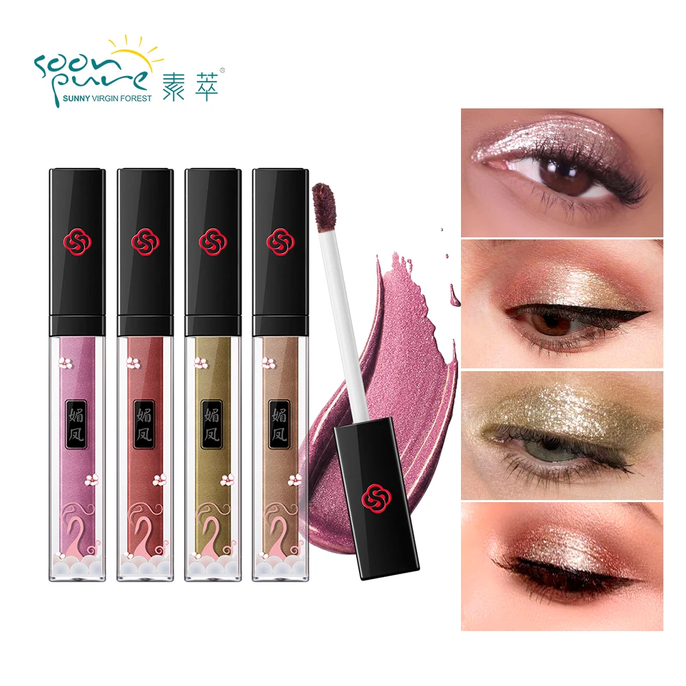 SOONPURE Eyeshadow Glitter Liquid Waterproof Easy To Makeup Glow EyeShadow Shimmer Eye Shadow Liquid Beauty Tool Cosmetic 4Color
SOONPURE Eyeshadow Glitter Liquid Waterproof Easy To Makeup Glow EyeShadow Shimmer Eye Shadow Liquid Beauty Tool Cosmetic 4Color