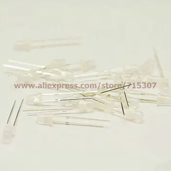 PHISCALE 50pcs 3mm red led round with domed top foggy lens high brightness 2pins through hole
PHISCALE 50pcs 3mm red led round with domed top foggy lens high brightness 2pins through hole