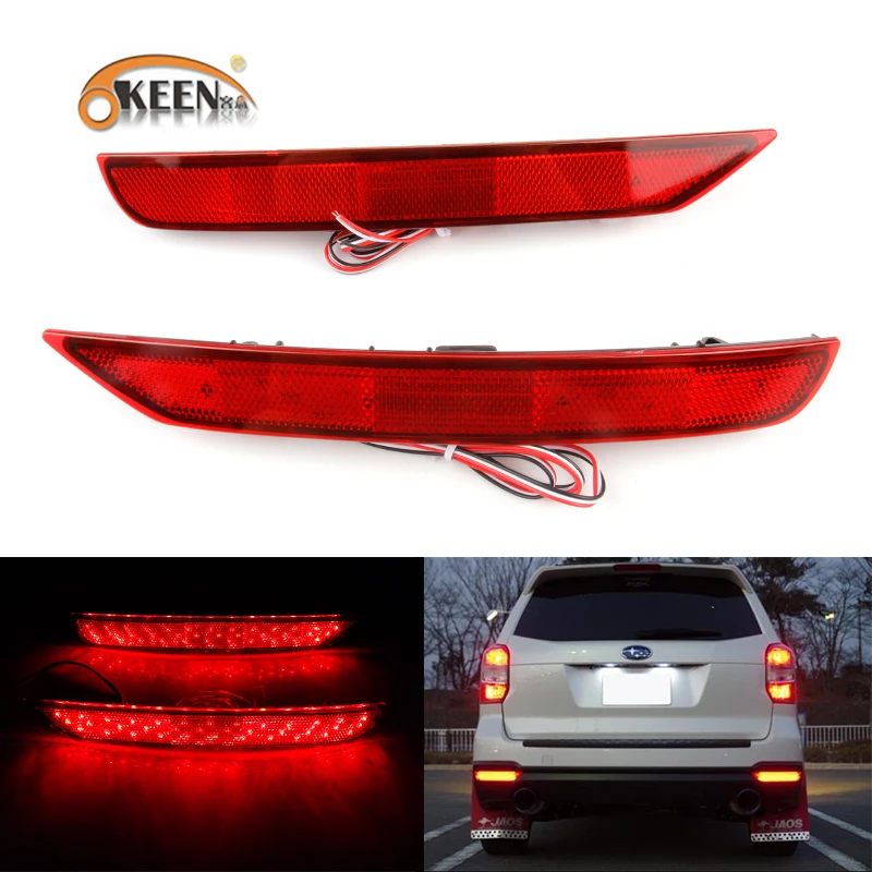 OKEEN 2pcs For Subaru Forester 2017 2016-2008 LED Rear Bumper Reflector Light Brake Stop Lamp Fog Light Tail Lights 12V
OKEEN 2pcs For Subaru Forester 2017 2016-2008 LED Rear Bumper Reflector Light Brake Stop Lamp Fog Light Tail Lights 12V