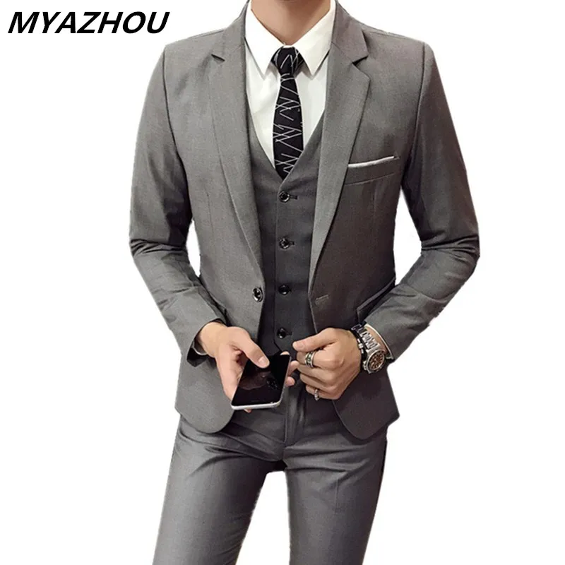 suit sets men's 3 piece set fashion men's business Slim formal suit boutique casual men's banquet wedding groomsman suit S-4XL
suit sets men's 3 piece set fashion men's business Slim formal suit boutique casual men's banquet wedding groomsman suit S-4XL