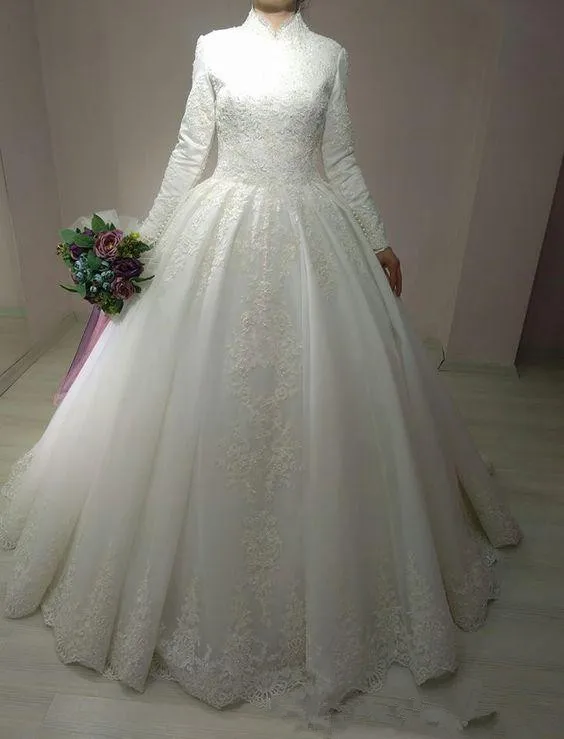 White Ivory Long Arabic Bridal Gown Islamic Long Sleeve Arab 2019 Muslim Arabic Wedding Dress Boho Sofuge Vestido De Noiva
White Ivory Long Arabic Bridal Gown Islamic Long Sleeve Arab 2019 Muslim Arabic Wedding Dress Boho Sofuge Vestido De Noiva