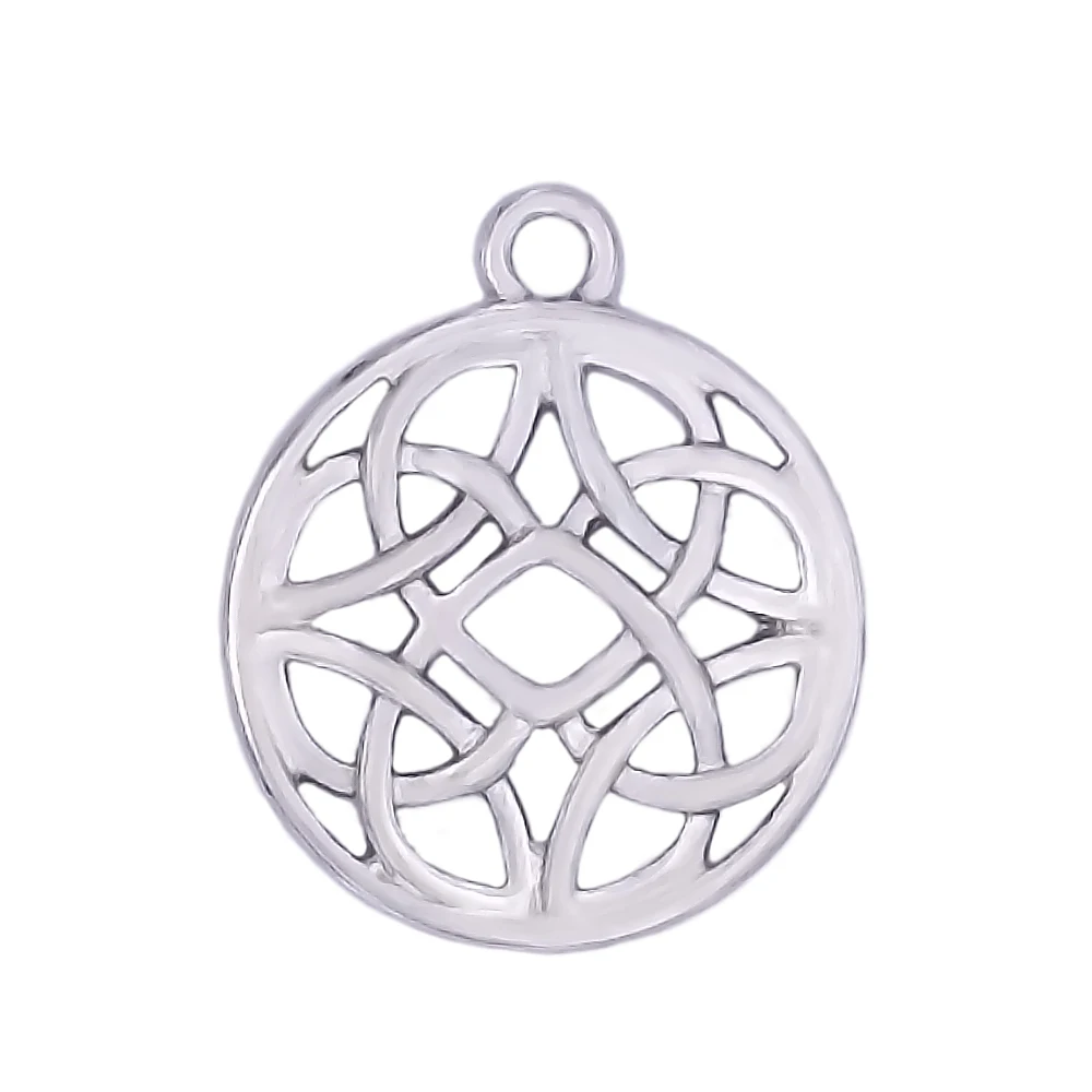 Фото Disk Wicca Ожерелье Подвески Мода металлический сплав Ирландия узел религиозная