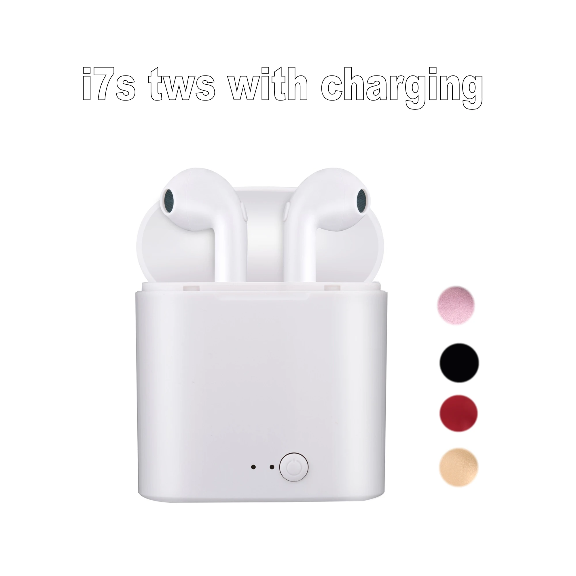 i7S Tws Earbuds Tws Earphone With Charging box Earphone For iPhone Samsung iphone Smart Wireless Headset Bluetooth Earpiece
i7S Tws Earbuds Tws Earphone With Charging box Earphone For iPhone Samsung iphone Smart Wireless Headset Bluetooth Earpiece