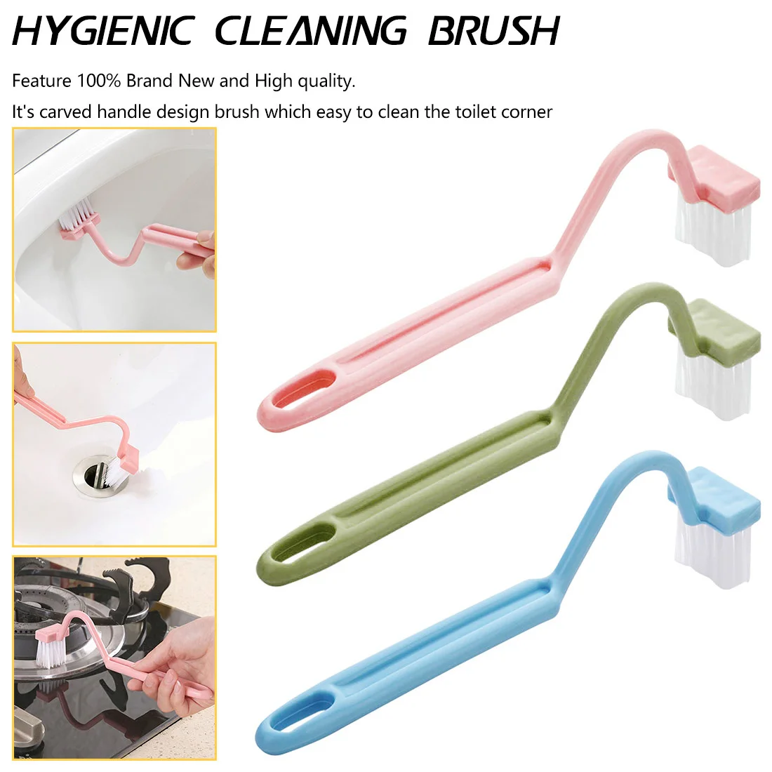 1Pcs S Shape Toilet Cleaning Brush Portable Toilet Brush Scrubber Curved Clean Side Bending Handle Corner Brush window cleaner
1Pcs S Shape Toilet Cleaning Brush Portable Toilet Brush Scrubber Curved Clean Side Bending Handle Corner Brush window cleaner