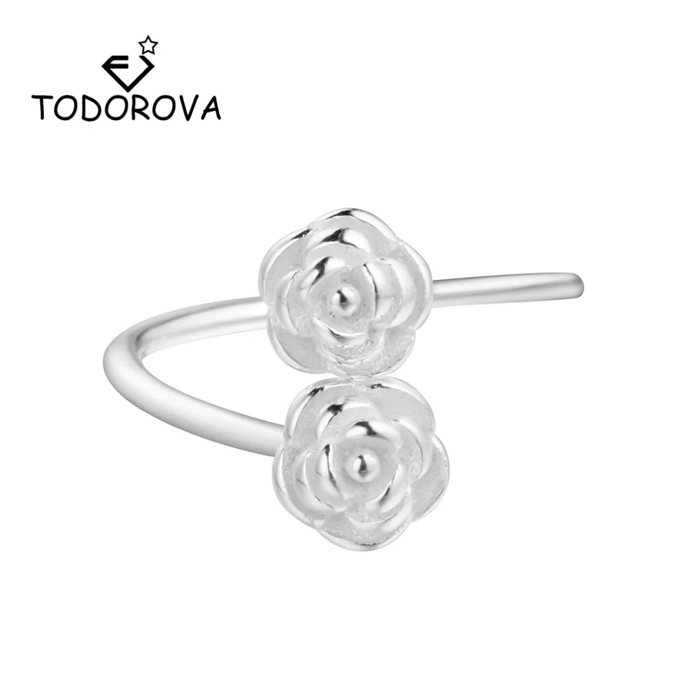 Todorova Double Rose Flower Resizable Finger Rings for Women Jewelry Valentine's Day Gift Romantic Engagement Wedding Rings
Todorova Double Rose Flower Resizable Finger Rings for Women Jewelry Valentine's Day Gift Romantic Engagement Wedding Rings