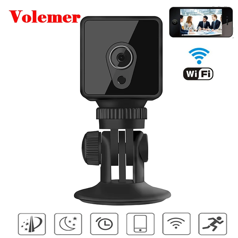 Volemer S1 H.264 WiFi Mini Camera Camsoy Cookycam 1080P HD IP P2P Night Vision Motion Detection Remote Monitor Home Security Cam
Volemer S1 H.264 WiFi Mini Camera Camsoy Cookycam 1080P HD IP P2P Night Vision Motion Detection Remote Monitor Home Security Cam