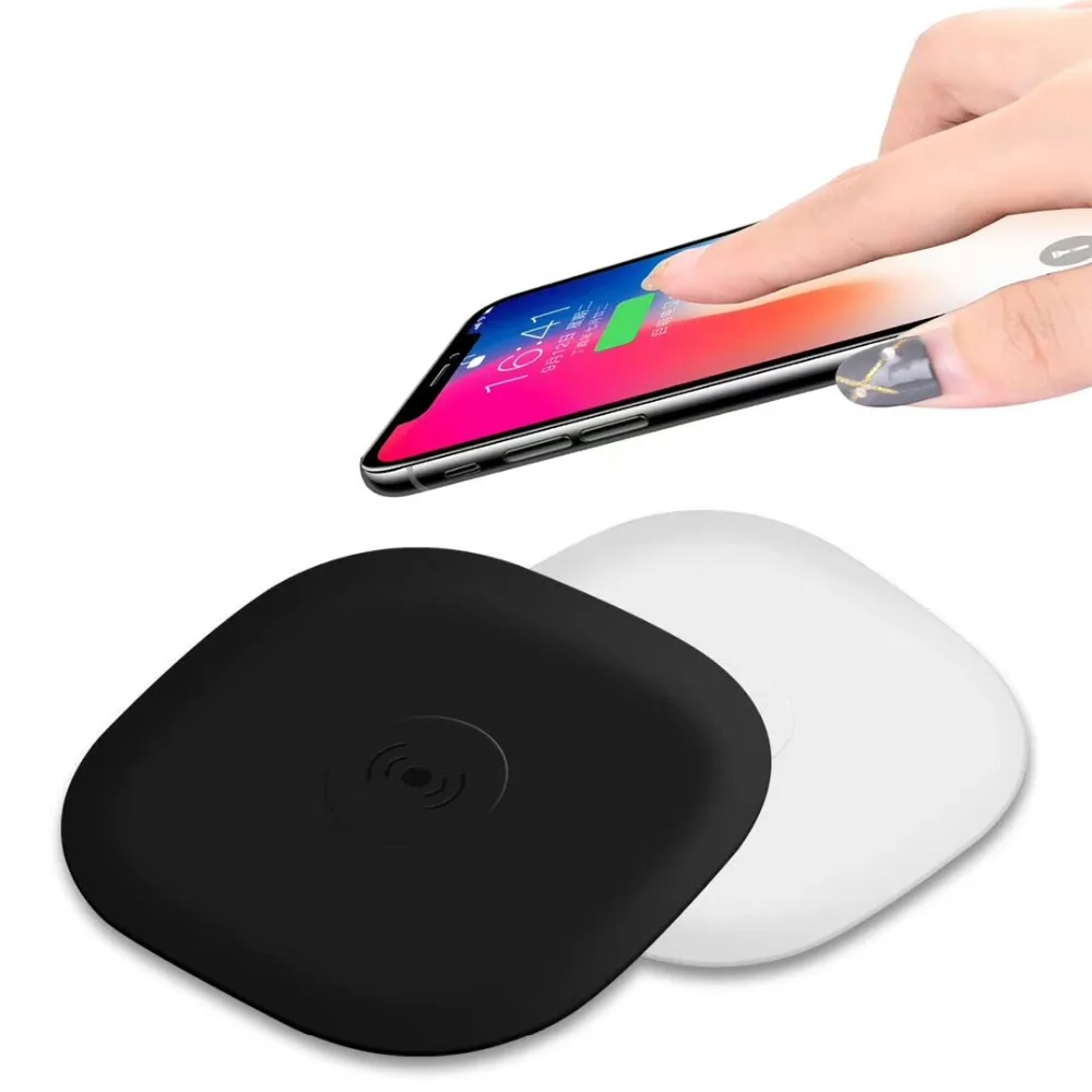 

Ultrathin Desk QI Fast Wireless Charger For iphone 8 Plus X For Samsung Galaxy S8 S9 S7 Edge S6 Note 5 8 10W Dock Charging