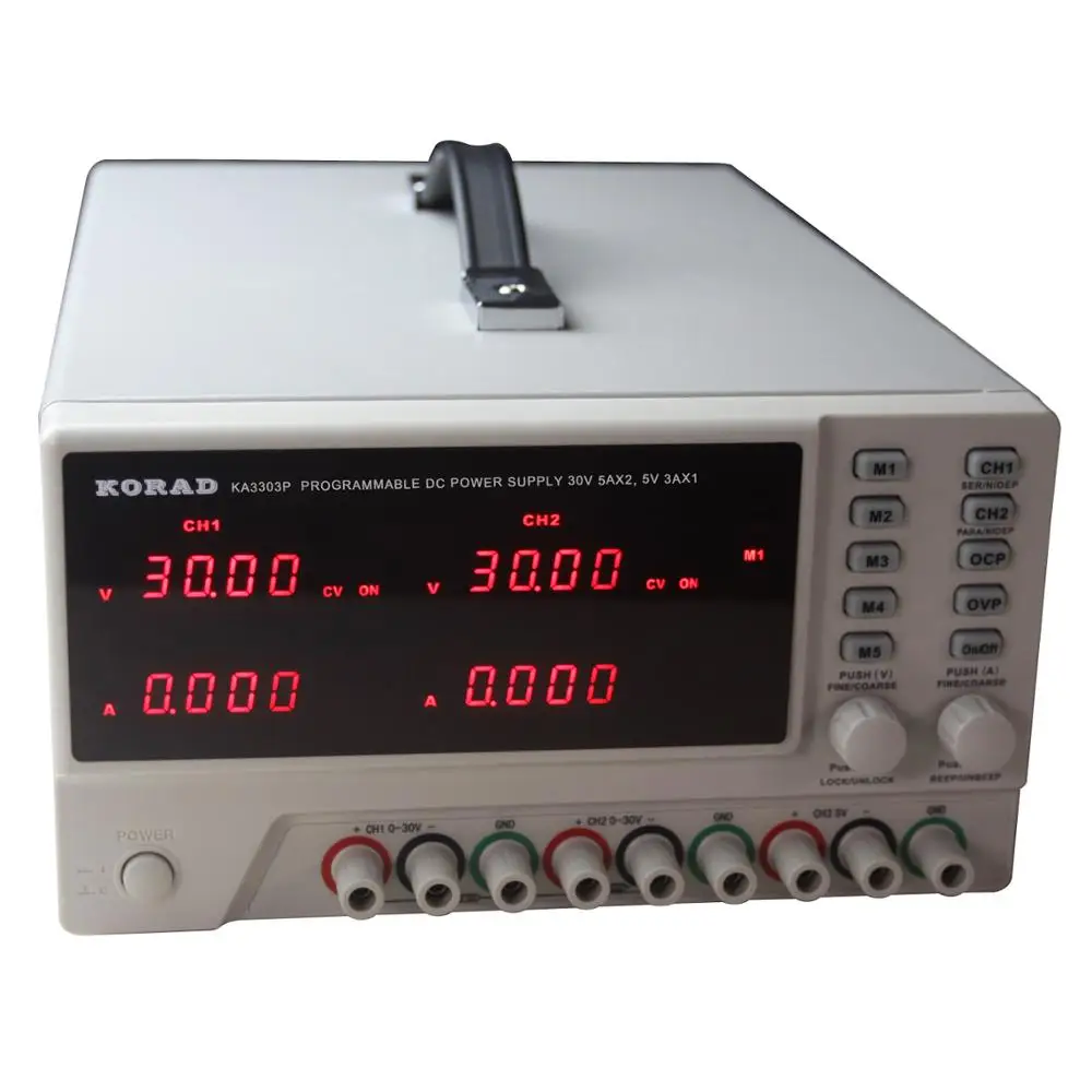KA3303P Three-way adjustable programmable USB interface DC regulated power supply remote control function synchronization data
KA3303P Three-way adjustable programmable USB interface DC regulated power supply remote control function synchronization data