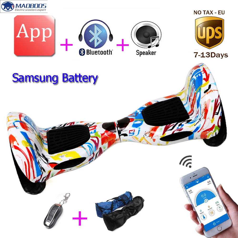 

Self Balancing hoverboard 10inch unicycle Smart balance Samsung Battery APP 2 wheels electric Skateboard stand up scooter