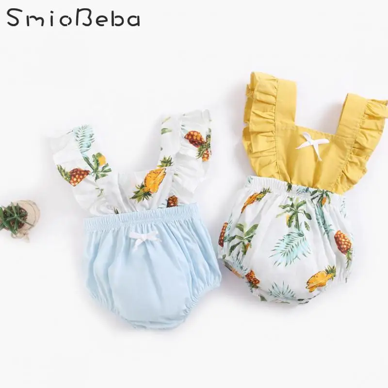 Princess's Jumpsuit Neonatal Bow In One-piece Rompers Clothes For 0-3 Years Backpacks Butt Belt Pineapple Newborn Rompers Kids 
Princess's Jumpsuit Neonatal Bow In One-piece Rompers Clothes For 0-3 Years Backpacks Butt Belt Pineapple Newborn Rompers Kids