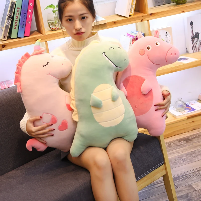 2019 new Soft Animal Cartoon Pillow Cushion Cute Pig dinosaur Unicorn Plush Toy Stuffed Lovely kids Birthyday Gift
2019 new Soft Animal Cartoon Pillow Cushion Cute Pig dinosaur Unicorn Plush Toy Stuffed Lovely kids Birthyday Gift