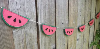 Watermelon birthday felt Garlands baby shower buntings wedding Church nursery decor baptism banners
Watermelon birthday felt Garlands baby shower buntings wedding Church nursery decor baptism banners