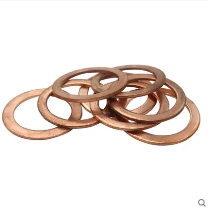 

10pcs 24mm x 14mm x 2mm Copper Crush Washers Seal Flat Ring Fastener Replacement