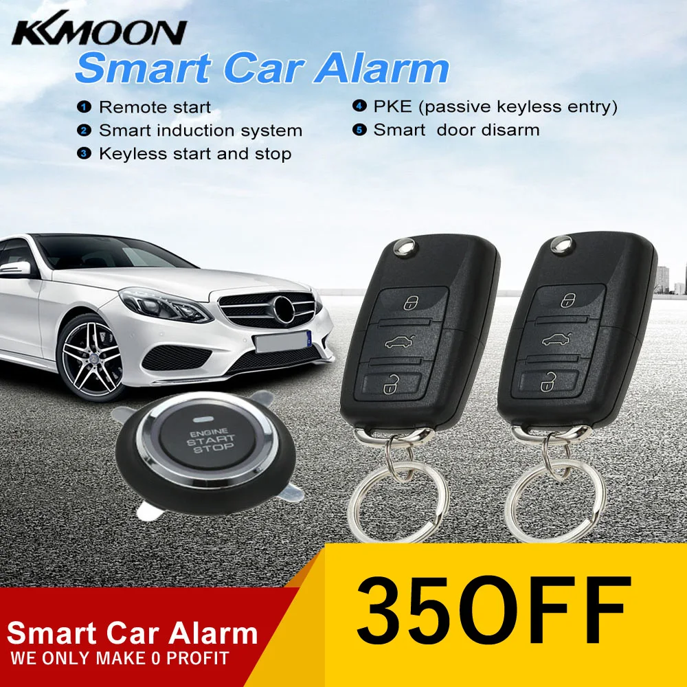 kkmoon Car Alarm System PKE Passive Keyless Entry Central Locking Push Button Engine Ignition Start Stop Remote Engine Start
kkmoon Car Alarm System PKE Passive Keyless Entry Central Locking Push Button Engine Ignition Start Stop Remote Engine Start