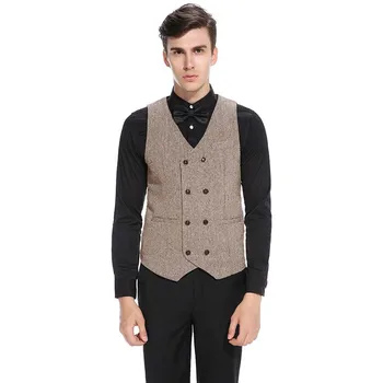 Hot sale Suit Vest Men 2019 men Suit Vests Waistcoat Slim Fit Brown Clothing Black Vest Coat Double breasted
Hot sale Suit Vest Men 2019 men Suit Vests Waistcoat Slim Fit Brown Clothing Black Vest Coat Double breasted