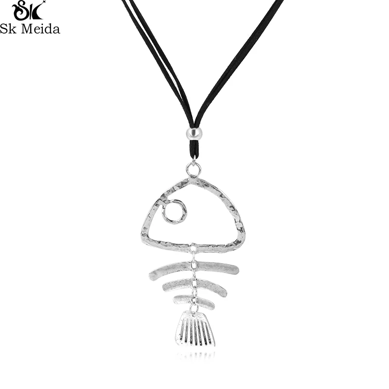Assemble Fish Bone Pendant Necklace Rope Chain Gothic Pendant Necklace Sweater Chain Ethnic Vintage Pendant Necklace QW-26
Assemble Fish Bone Pendant Necklace Rope Chain Gothic Pendant Necklace Sweater Chain Ethnic Vintage Pendant Necklace QW-26