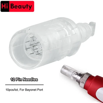 10pcs 12 Pin Derma Pen Cartridge Stainless Bayonet Micro Fog Eyebrow Needle For MYM Electric Derma Pen Tattoo Needles Tips
10pcs 12 Pin Derma Pen Cartridge Stainless Bayonet Micro Fog Eyebrow Needle For MYM Electric Derma Pen Tattoo Needles Tips