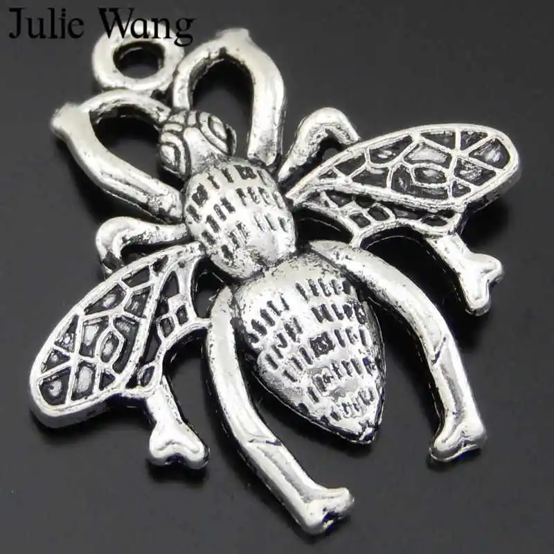 Julie Wang Wholesale 10PCS Antique Silver Insects Bees Charms Pendant Handmade Craft Jewelry Making Necklace Bracelet Findings
Julie Wang Wholesale 10PCS Antique Silver Insects Bees Charms Pendant Handmade Craft Jewelry Making Necklace Bracelet Findings