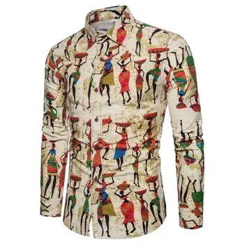 2019 Mens Linen Floral Color Print Hawaiian Shirts Fashion Plus Size M-5XL National Wind Long-sleeved Male Social Shirts Clothes
2019 Mens Linen Floral Color Print Hawaiian Shirts Fashion Plus Size M-5XL National Wind Long-sleeved Male Social Shirts Clothes