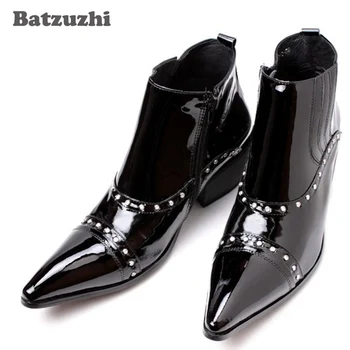 Batzuzhi Japanese Style ROCK High Help Man Boots Pointed Toe Boots Man Leather Boots Black for Men Bota Masculina, EU48-46
Batzuzhi Japanese Style ROCK High Help Man Boots Pointed Toe Boots Man Leather Boots Black for Men Bota Masculina, EU48-46